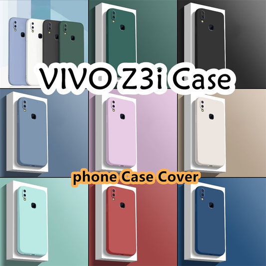 For VIVO Z3i Cover Drop and wear resistant Silicone Full Case Classic Simple Solid Color Phone Case Cover