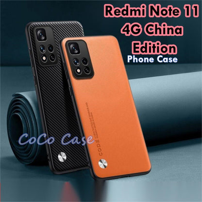 For Redmi Note 11 4G China Edition Cover Silicone Professional Full Case Classic Simple Solid Color Phone Case Cover sweatproof