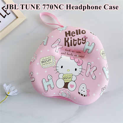 For JBL TUNE 770NC Headphone Case Cartoon Creative Patterns Headset Earpads Storage Bag Casing Box