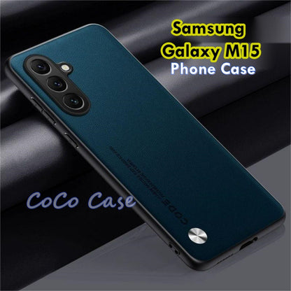 For Samsung Galaxy M15 Cover Silicone Professional Full Case Classic Simple Solid Color Phone Case Cover sweatproof
