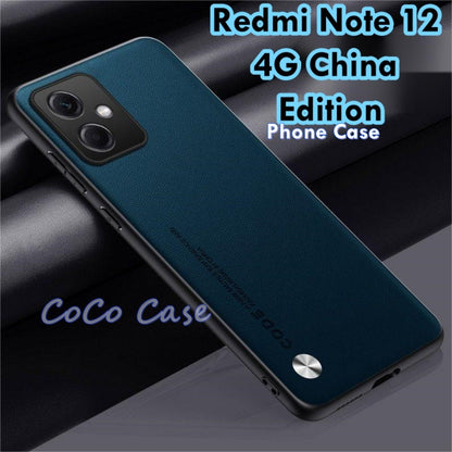 For Redmi Note 12 4G China Edition Cover Silicone Professional Full Case Classic Simple Solid Color Phone Case Cover sweatproof