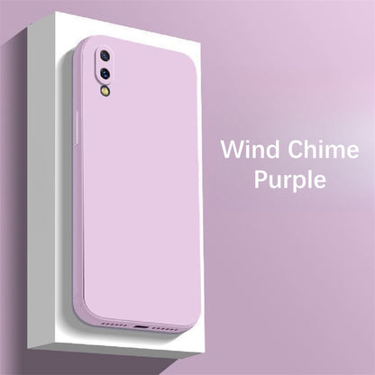 For Huawei Y7 Pro 2019 Cover Drop and wear resistant Silicone Full Case Classic Simple Solid Color Phone Case Cover