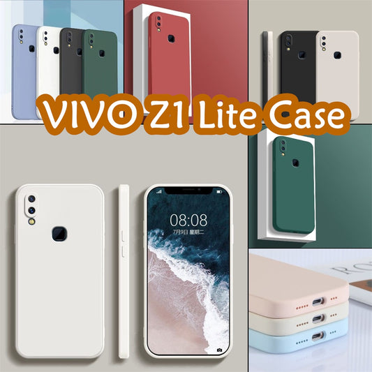 For VIVO Z1 Lite Cover Drop and wear resistant Silicone Full Case Classic Simple Solid Color Phone Case Cover