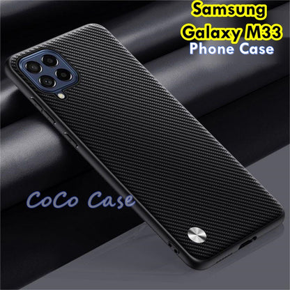 For Samsung Galaxy M33 Cover Silicone Professional Full Case Classic Simple Solid Color Phone Case Cover sweatproof