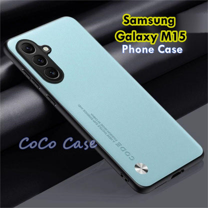 For Samsung Galaxy M15 Cover Silicone Professional Full Case Classic Simple Solid Color Phone Case Cover sweatproof