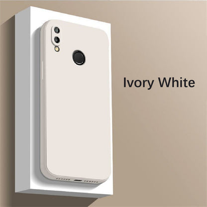 For Honor 10 Lite Cover Drop and wear resistant Silicone Full Case Classic Simple Solid Color Phone Case Cover