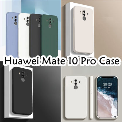 For Huawei Mate 10 Pro Cover Drop and wear resistant Silicone Full Case Classic Simple Solid Color Phone Case Cover