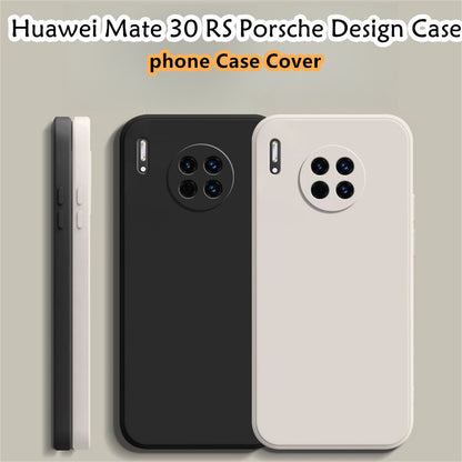 For Huawei Mate 30 RS Cover Drop and wear resistant Silicone Full Case Classic Simple Solid Color Phone Case Cover