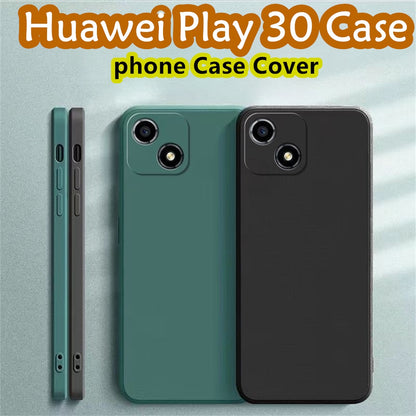 For Huawei Play 30 Cover Drop and wear resistant Silicone Full Case Classic Simple Solid Color Phone Case Cover