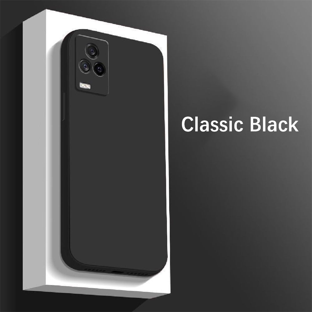 For IQOO 7 Cover Drop and wear resistant Silicone Full Case Classic Simple Solid Color Phone Case Cover