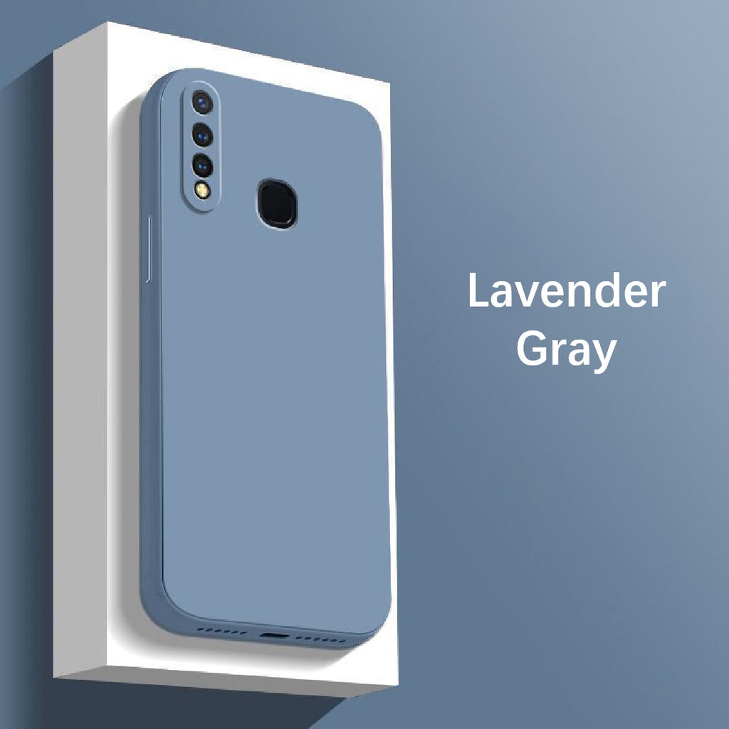 For VIVO Y5S Cover Drop and wear resistant Silicone Full Case Classic Simple Solid Color Phone Case Cover