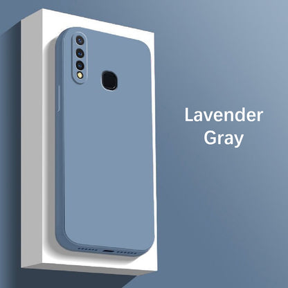 For VIVO Y5S Cover Drop and wear resistant Silicone Full Case Classic Simple Solid Color Phone Case Cover