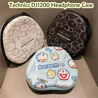 For Technics DJ1200 Headphone Case Cartoon Creative Patterns Headset Earpads Storage Bag Casing Box