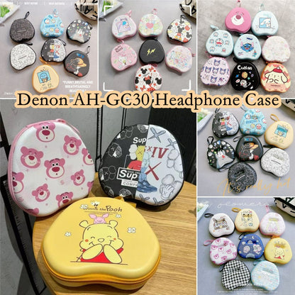 For Denon AH-GC30 Headphone Case Cartoon Creative Patterns Headset Earpads Storage Bag Casing Box