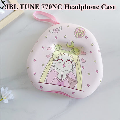 For JBL TUNE 770NC Headphone Case Cartoon Creative Patterns Headset Earpads Storage Bag Casing Box