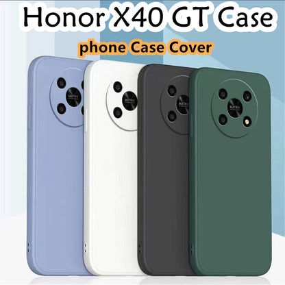 For Honor X40 GT Cover Drop and wear resistant Silicone Full Case Classic Simple Solid Color Phone Case Cover