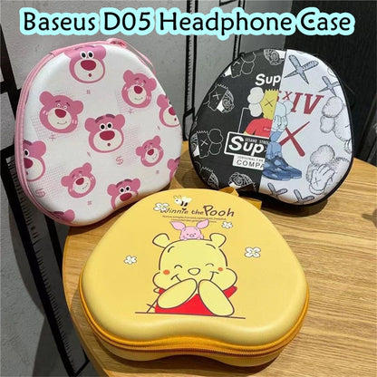 For Baseus D05 Headphone Case Cartoon Creative Patterns Headset Earpads Storage Bag Casing Box