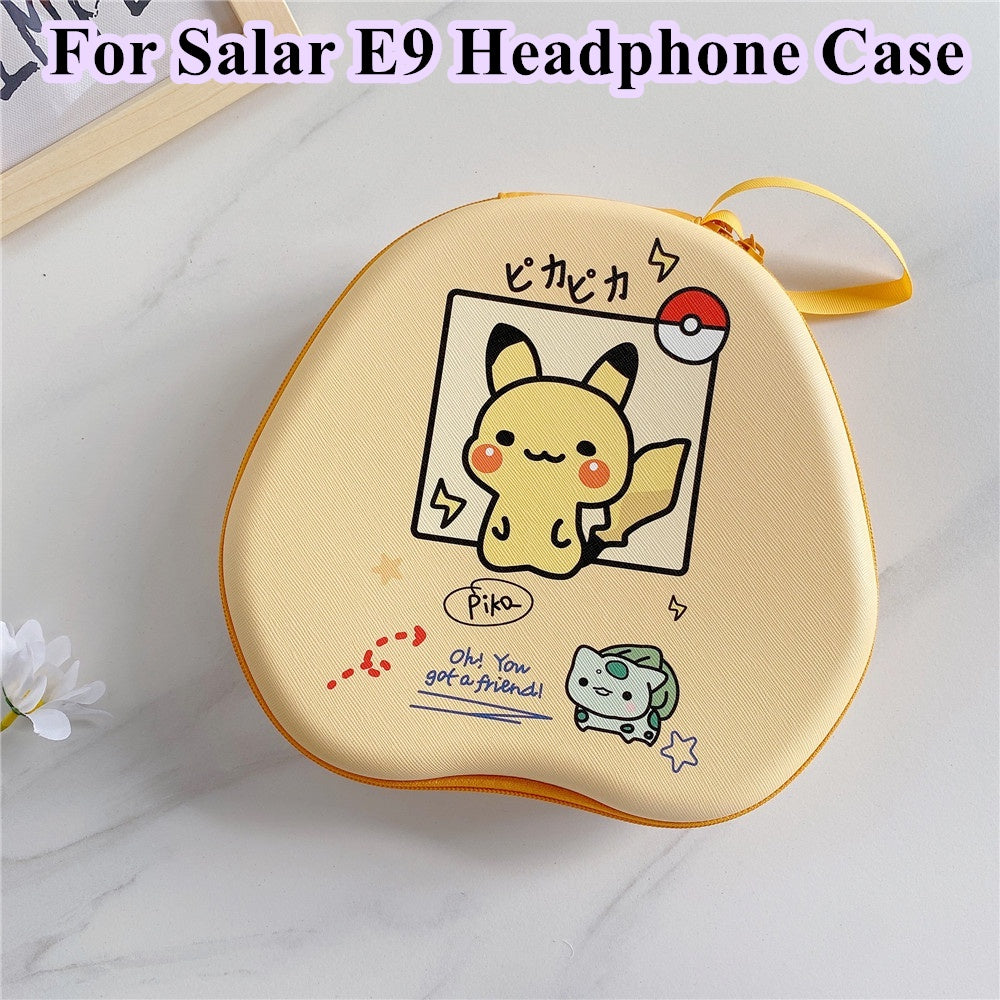 For Salar E9 Headphone Case Cartoon Creative Patterns Headset Earpads Storage Bag Casing Box