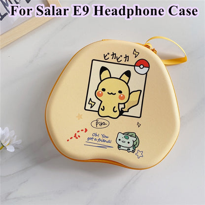 For Salar E9 Headphone Case Cartoon Creative Patterns Headset Earpads Storage Bag Casing Box
