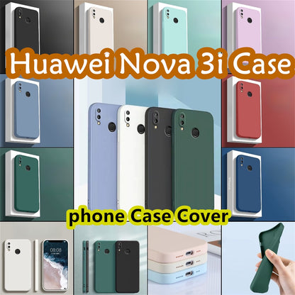 For Huawei Nova 3i Cover Drop and wear resistant Silicone Full Case Classic Simple Solid Color Phone Case Cover