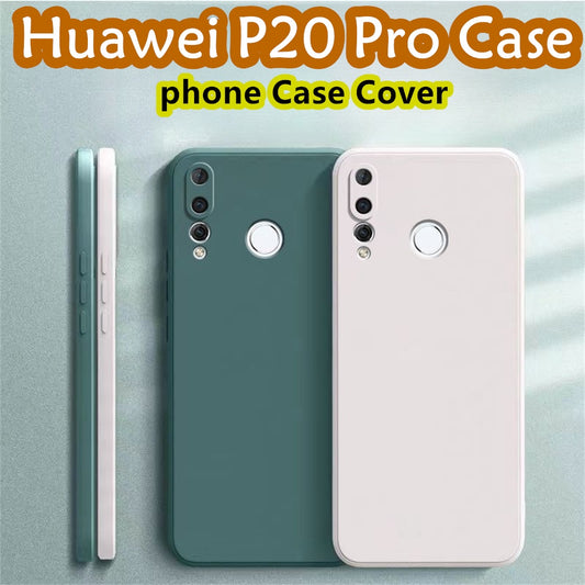 For Huawei P20 Pro Cover Drop and wear resistant Silicone Full Case Classic Simple Solid Color Phone Case Cover