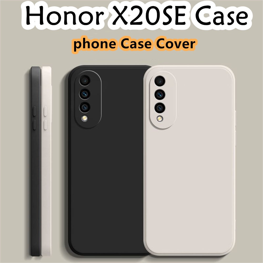 For Honor X20SE Cover Drop and wear resistant Silicone Full Case Classic Simple Solid Color Phone Case Cover