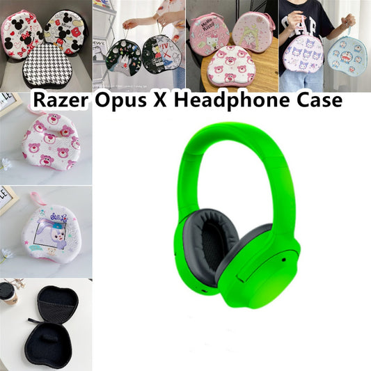 For Razer Opus X Headphone Case Cartoon Creative Patterns Headset Earpads Storage Bag Casing Box