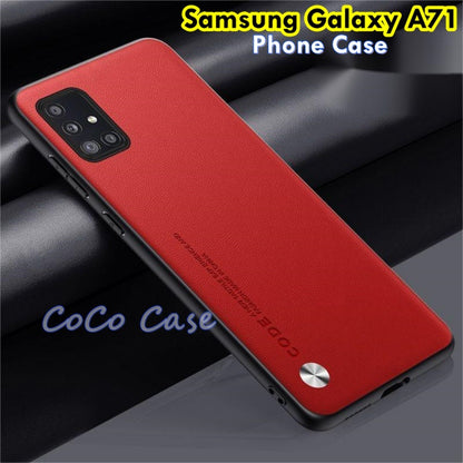 For Samsung Galaxy A71 Cover Silicone Professional Full Case Classic Simple Solid Color Phone Case Cover sweatproof