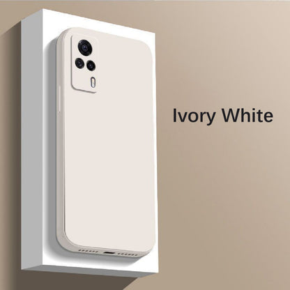 For VIVO S9E Cover Drop and wear resistant Silicone Full Case Classic Simple Solid Color Phone Case Cover