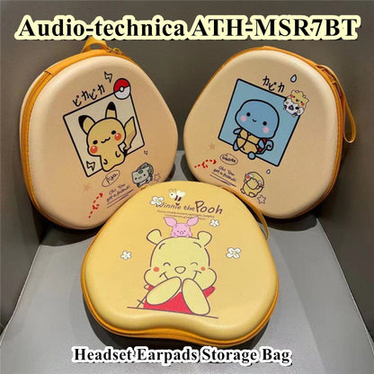 For Audio-technica ATH-MSR7BT Headphone Case Cartoon Creative Patterns Headset Earpads Storage Bag Casing Box