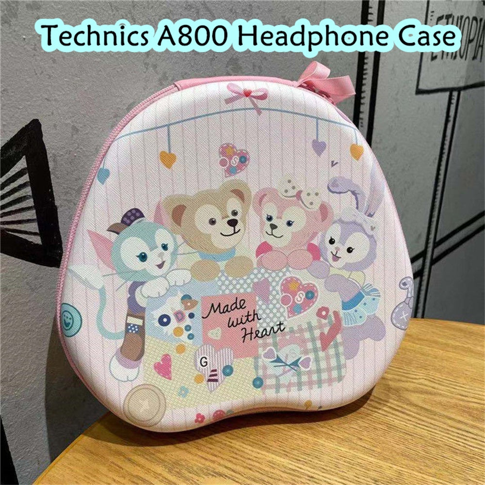 For Technics A800 Headphone Case Cartoon Creative Patterns Headset Earpads Storage Bag Casing Box
