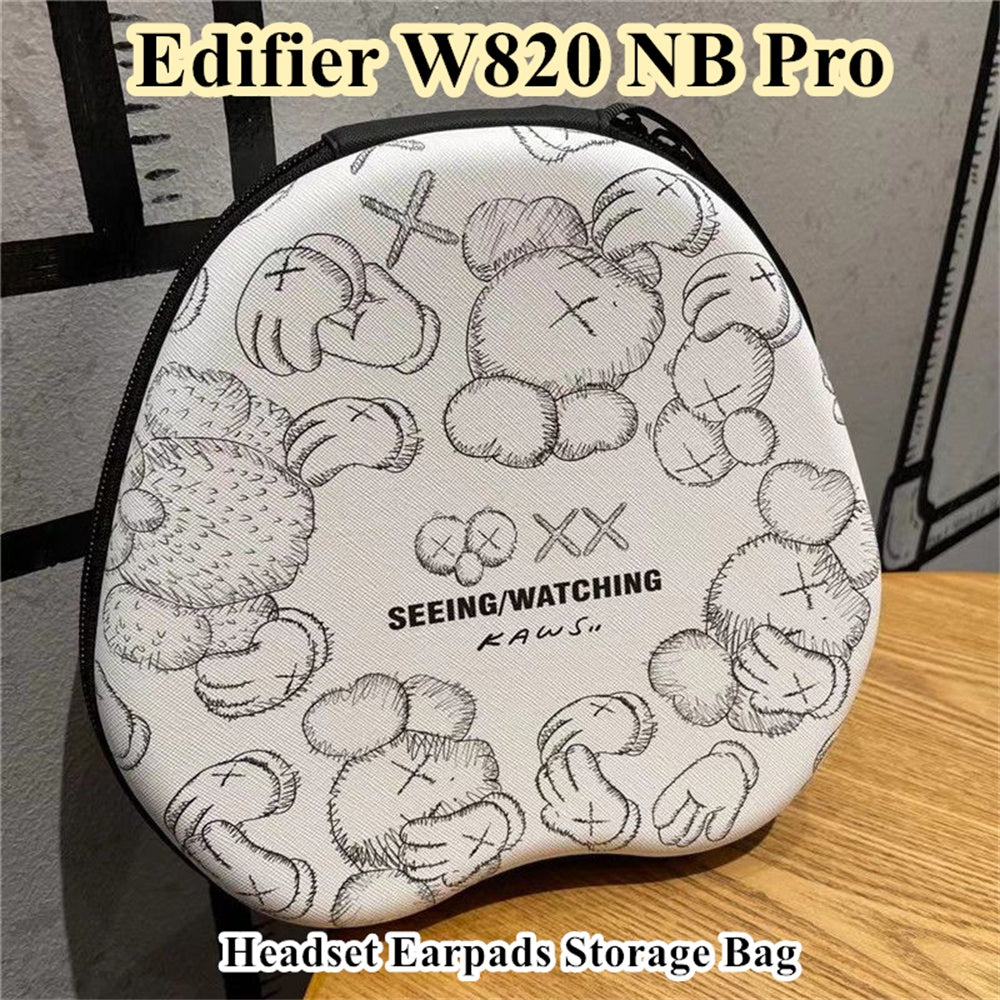 For Edifier W820 NB Pro Headphone Case Cartoon Creative Patterns Headset Earpads Storage Bag Casing Box