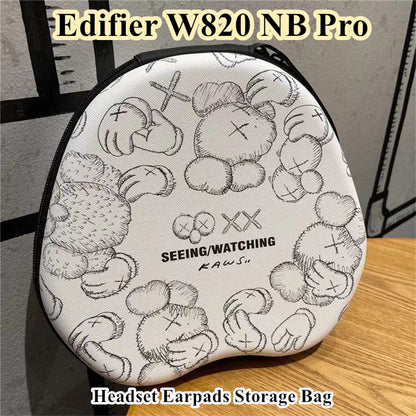 For Edifier W820 NB Pro Headphone Case Cartoon Creative Patterns Headset Earpads Storage Bag Casing Box