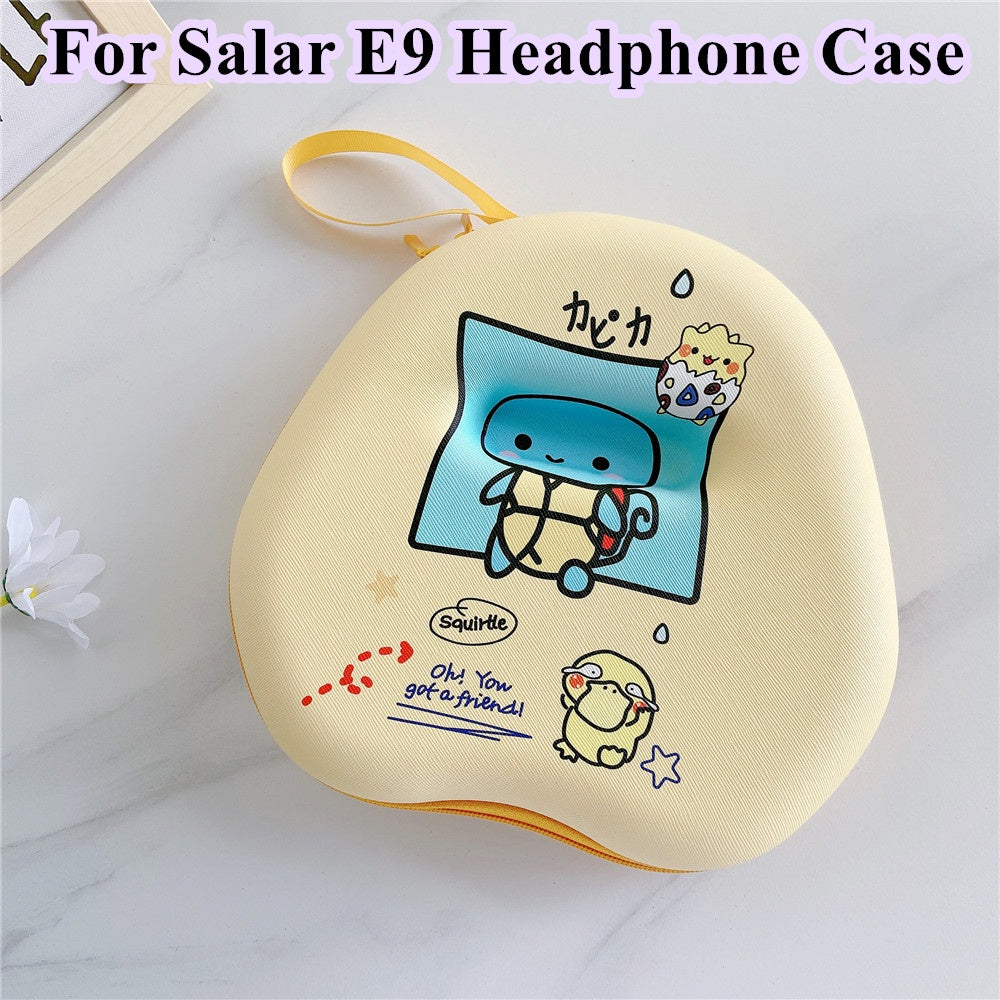 For Salar E9 Headphone Case Cartoon Creative Patterns Headset Earpads Storage Bag Casing Box