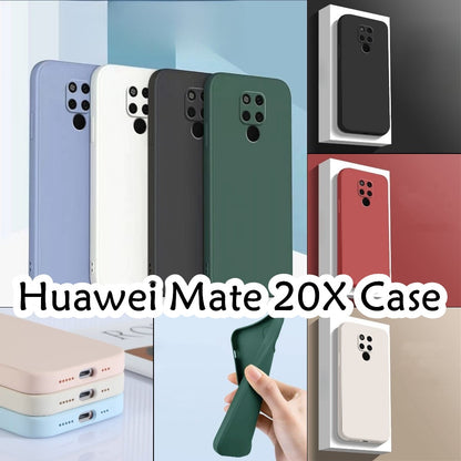 For Huawei Mate 20X Cover Drop and wear resistant Silicone Full Case Classic Simple Solid Color Phone Case Cover