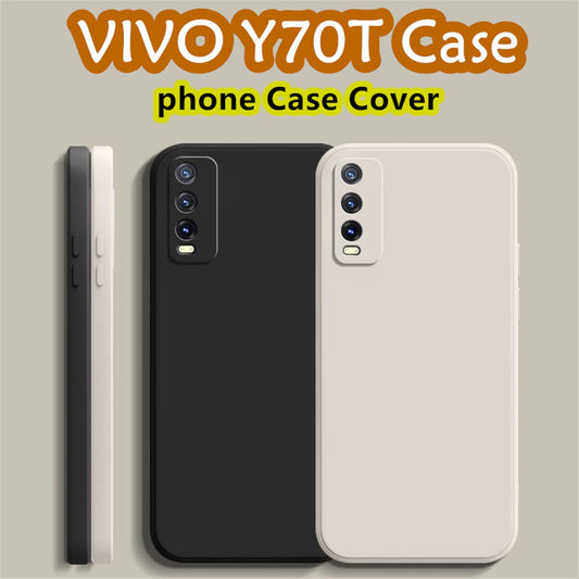 For VIVO Y70T Cover Drop and wear resistant Silicone Full Case Classic Simple Solid Color Phone Case Cover