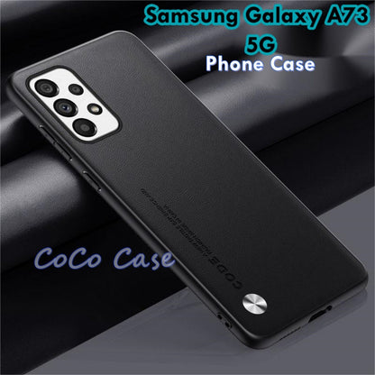 For Samsung Galaxy A73 5G Cover Silicone Professional Full Case Classic Simple Solid Color Phone Case Cover sweatproof