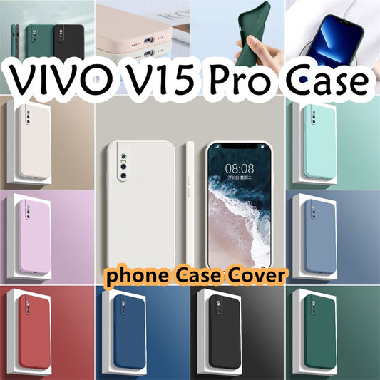 For VIVO V15 Pro Cover Drop and wear resistant Silicone Full Case Classic Simple Solid Color Phone Case Cover