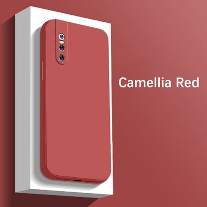 For VIVO V15 Pro Cover Drop and wear resistant Silicone Full Case Classic Simple Solid Color Phone Case Cover