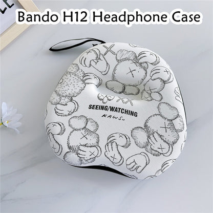 For Bando H12 Headphone Case Cartoon Creative Patterns Headset Earpads Storage Bag Casing Box