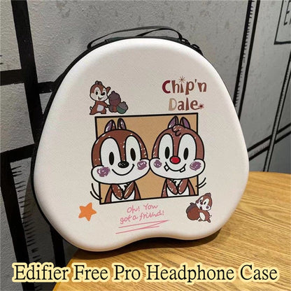 For Edifier Free Pro Headphone Case Cartoon Creative Patterns Headset Earpads Storage Bag Casing Box