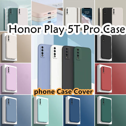 For Honor 5T Pro Cover Drop and wear resistant Silicone Full Case Classic Simple Solid Color Phone Case Cover