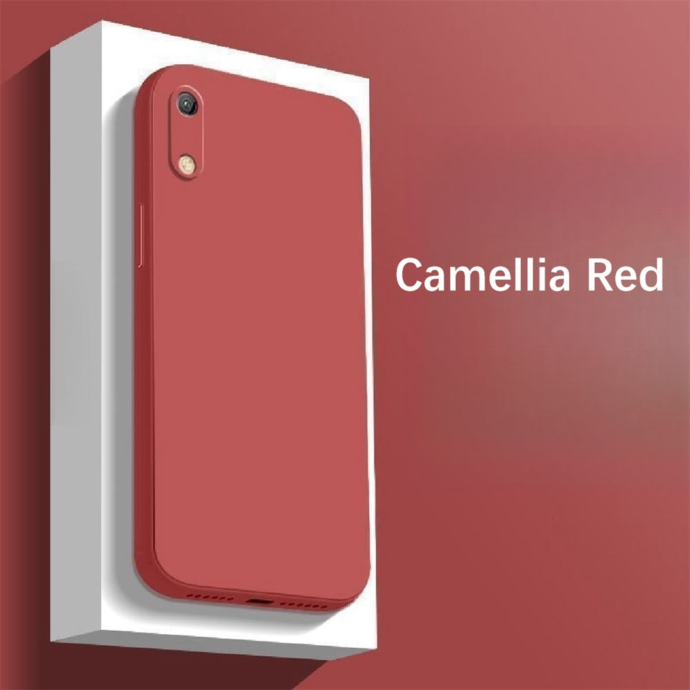 For Huawei Y6 Pro 2019 Cover Drop and wear resistant Silicone Full Case Classic Simple Solid Color Phone Case Cover
