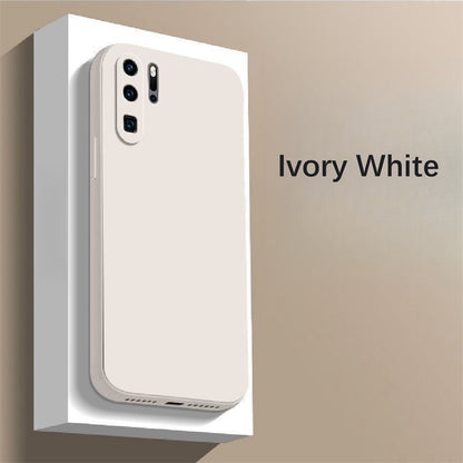 For Huawei P30 Pro Cover Drop and wear resistant Silicone Full Case Classic Simple Solid Color Phone Case Cover