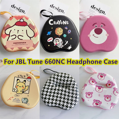 For JBL TUNE 660NC Headphone Case Cartoon Creative Patterns Headset Earpads Storage Bag Casing Box