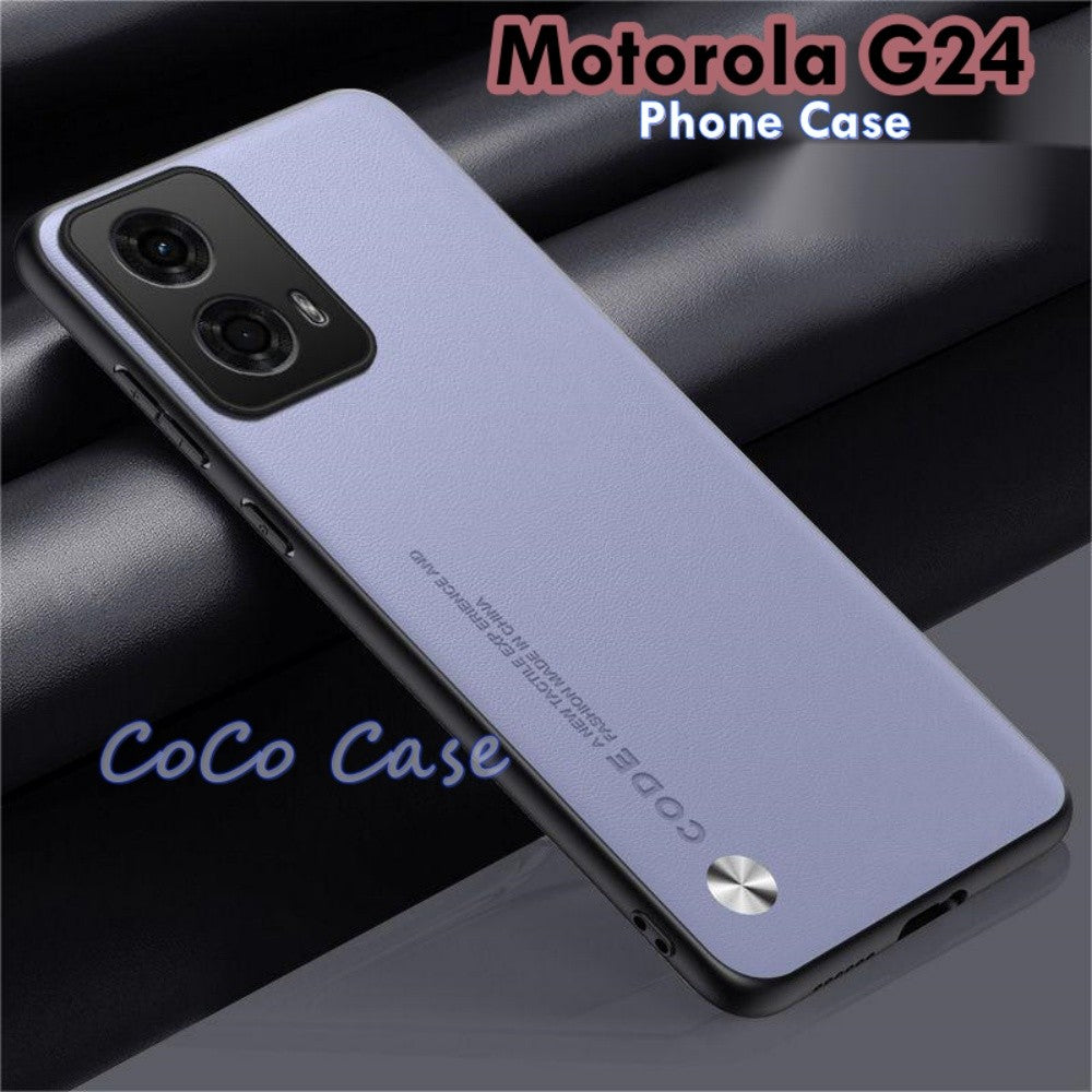 For Motorola G24 Cover Silicone Professional Full Case Classic Simple Solid Color Phone Case Cover sweatproof