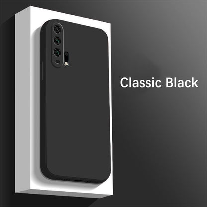 For Honor 20 Pro Cover Drop and wear resistant Silicone Full Case Classic Simple Solid Color Phone Case Cover
