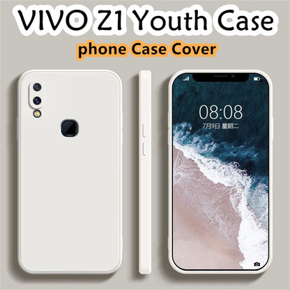For VIVO Z1 Youth Cover Drop and wear resistant Silicone Full Case Classic Simple Solid Color Phone Case Cover