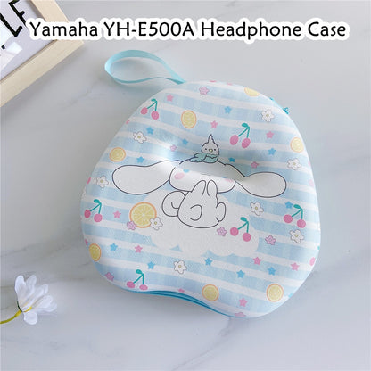 For Yamaha YH-E500A  Headphone Case Cartoon Creative Patterns Headset Earpads Storage Bag Casing Box