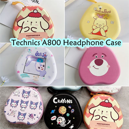 For Technics A800 Headphone Case Cartoon Creative Patterns Headset Earpads Storage Bag Casing Box